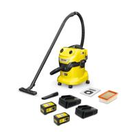 Karcher Accu aangedreven nat- en droogstofzuiger WD 4-18 V-20/22 Dual Battery Set - 1.628-601.0