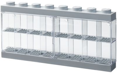 Room Copenhagen LEGO Minifiguren Display Case 16 grijs opbergdoos