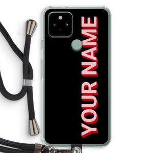 Namecase: Pixel 5 Transparant Hoesje met koord