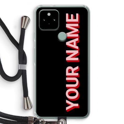 Namecase: Pixel 5 Transparant Hoesje met koord