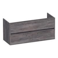 Brauer Adore - Onderkast - 120 cm - met 2 Softclose Lades Greeploos en 2 Sifon Uitsparingen - Driftwood