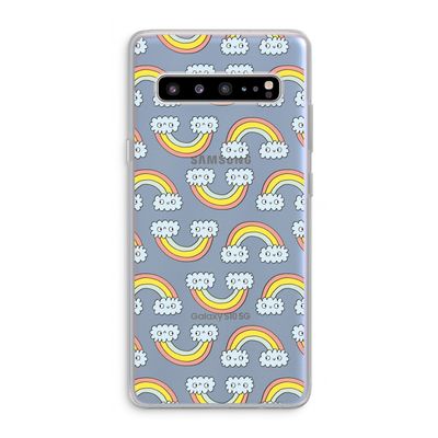 Regenboog: Samsung Galaxy S10 5G Transparant Hoesje