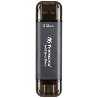 Transcend ESD310C 512 GB Externe SSD harde schijf USB-A 3.2 Gen 2, USB-C Zwart TS512GESD310C
