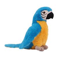 Pia Toys Knuffeldier Papegaai - pluche - blauw - 24 cm - vogel knuffel