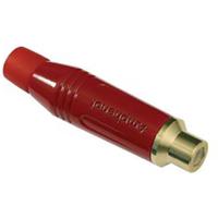 Amphenol ACJR-RED Cinch-connector Koppeling, recht Aantal polen: 2 Mono Rood 1 stuk(s)