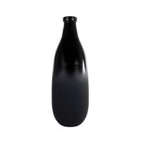 Diversen Vaas montana s mat/glanzend zwart glas 15x15x40cm Diversen Vaas montana s mat/glanzend zwart glas 15x15x40cm