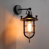 Creative Dock retro ijzeren restaurant balkon gang bed muur lamp zonder bollen