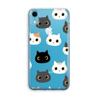 Katten: iPhone XR Transparant Hoesje Katten: iPhone XR Transparant Hoesje