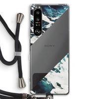 Golven: Sony Xperia 1 III Transparant Hoesje met koord
