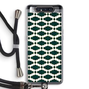 Moroccan tiles: Samsung Galaxy A80 Transparant Hoesje met koord