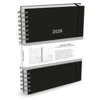 Thuiswerkagenda 2026 A4 Zwart / Bruin