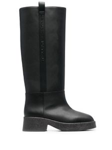 Stella McCartney bottes à détail de logo 50 mm - Noir