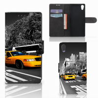 Sony Xperia XA1 | Flip Cover | New York Taxi | Portemonnee hoesje