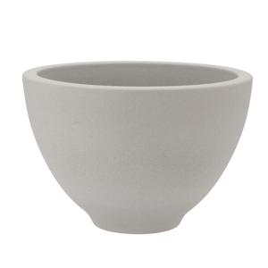 DK Design Bloempot/plantenpot - Vinci - lichtgrijs mat - voor binnen - D18 x H27 cm