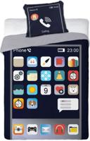 Smartphone dekbedovertrek - 140x200 cm - 70x90 - Katoen