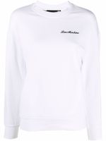 Love Moschino sweat à détails de cœurs - Blanc