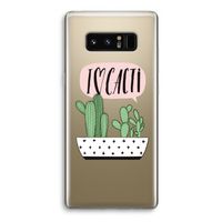 I love cacti: Samsung Galaxy Note 8 Transparant Hoesje