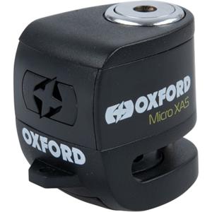 OXFORD Micro XA5 Alarm, Schijfremslot voor de moto, Zwart-Zwart