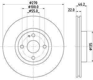 Remschijf Gecoat 54759PRO 8DD355115361
