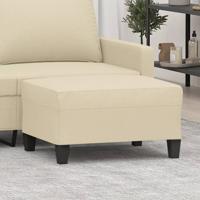 Voetenbank 70x55x41 cm stof crmekleurig