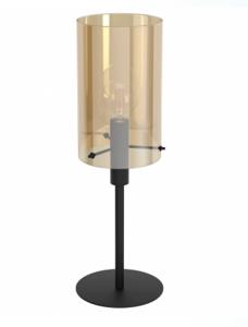 EGLO Polverara Tafellamp - E27 - 60,5 cm - Zwart/Amber