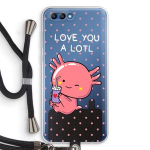 Love You A Lotl: Honor 10 Transparant Hoesje met koord
