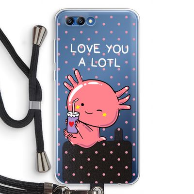 Love You A Lotl: Honor 10 Transparant Hoesje met koord