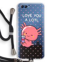 Love You A Lotl: Honor 10 Transparant Hoesje met koord