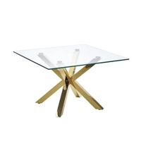 Beliani - STARLIGHT - Salontafel - Goud - Veiligheidsglas