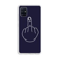 F**k U: Galaxy A51 4G Transparant Hoesje
