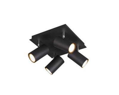 Trio SpotMarley 4-lichts mat zwart - 802430432