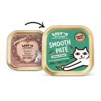 Lily's Kitchen Smooth Paté Kattenvoer - Kuipje - Kip & Wild - 19 x 85 g - thumbnail