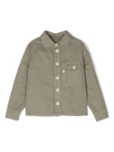 Brunello Cucinelli Kids chemise à boutonnière sur le devant - Vert