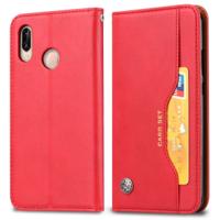 Knead huidtextuur horizontale Flip lederen case voor Huawei P30 lite met foto frame & houder & kaartsleuven & portemonnee (rood)