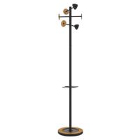 Kapstok unilux bora staand bamboe zwart | 36 stuks