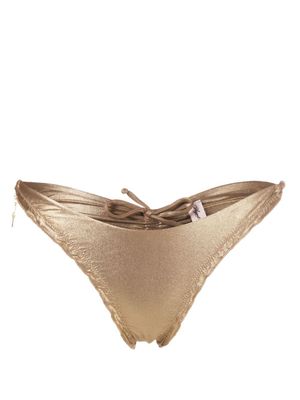Agent Provocateur bas de bikini Berry à fronces - Or