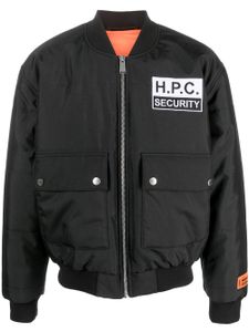 Heron Preston veste bomber matelassée à logo brodé - Noir