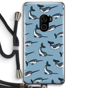 Narwhal: Xiaomi Mi Mix 2 Transparant Hoesje met koord