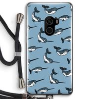 Narwhal: Xiaomi Mi Mix 2 Transparant Hoesje met koord