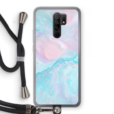 Fantasie pastel: Xiaomi Redmi 9 Transparant Hoesje met koord