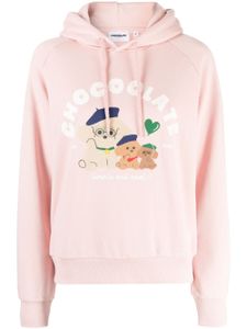 CHOCOOLATE hoodie en coton à logo imprimé - Rose