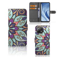 Xiaomi 11 Lite 5G NE | Mi 11 Lite Hoesje Purple Flower