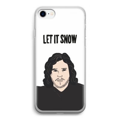 Let It Snow: iPhone SE 2020 Transparant Hoesje