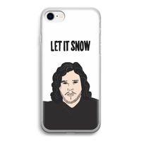 Let It Snow: iPhone SE 2020 Transparant Hoesje