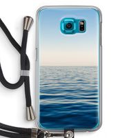 Water horizon: Samsung Galaxy S6 Transparant Hoesje met koord