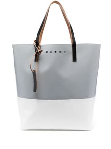 Marni sac cabas Tribeca en cuir - Gris