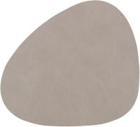 LIND DNA Onderzetter Nupo - Leer - Light Grey - 13 x 11 cm