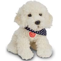 Hermann Teddy Knuffeldier hond Labradoodle - zachte pluche - 28 cm