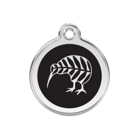 Kiwi roestvrijstalen hondenpenning medium/gemiddeld dia. 3 cm - Reddingo