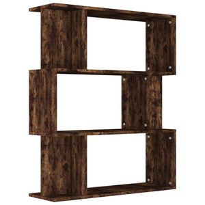 vidaXL Boekenkast / kamerscherm 80x24x96 cm bewerkt hout gerookt eiken